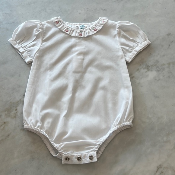 Feltman Brothers Baby Boys Vintage Scallop Collar Bubble - Blue main image 0